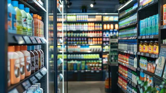 Vibrant retail store scene illustrating AI optimization